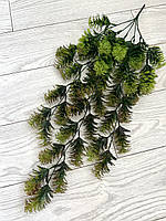 Штучний ампельний кущ (зелений з коричневим напиленням 78 см), фото 7