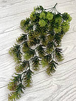 Штучний ампельний кущ (зелений з коричневим напиленням 78 см), фото 9