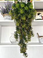 Штучний ампельний кущ (зелений з коричневим напиленням 78 см), фото 2