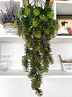 Штучний ампельний кущ (зелений з коричневим напиленням 78 см), фото 3