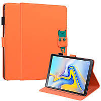 Чехол-книжка Animal Wallet Samsung Galaxy Tab A 10.5 T590 T595 T597 Frog Оранжевый BK, код: 8096920