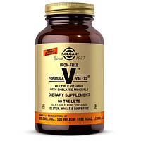 Витаминно-минеральный комплекс Solgar Formula V VM-75 Multiple Vitamins with Chelated Mineral TN, код: 7521074