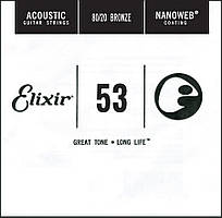 Струна Elixir 15153 Nanoweb 80 20 Bronze Acoustic.053 SC, код: 7291124