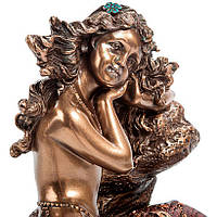 Декоративная статуэтка-подсвечник Русалка 14 см Veronese AL31479 TH, код: 6753915