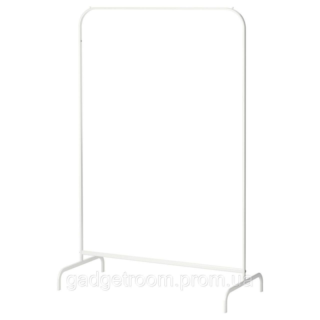 Вешалка стойка для одежды IKEA MULIG 151х99х46 см Белая (601.794.34) GR, код: 7417240 - фото 1 - id-p2157883065