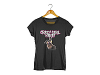 Футболка черная с принтом Арбуз для девичника Crazy Girl Party. Собачка XL FG, код: 8242652