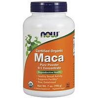 Мака NOW Foods Maca Pure Powder Certified Organic 198 g 73 servings VA, код: 7518464