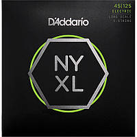 Струны для бас-гитары D'Addario NYXL45125 Nickel Wound Regular Light Electric Bass 5 Strings VK, код: 6556190