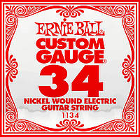 Струна Ernie Ball 1134 Nickel Wound Electric Guitar String .034 VK, код: 6556518