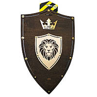 Сувенирный деревянный щит «ЛЕВ Венге» Сувенир-Декор LION 47х30 см XN, код: 8138378