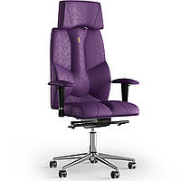 Кресло KULIK SYSTEM BUSINESS Антара с подголовником без строчки Фиолетовый (6-901-BS-MC-0306) BK, код: 1689793