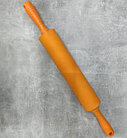 Скалка для раскатки теста A-PLUS силиконовая 45 см оранжевая LW, код: 8248036