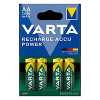 Перезаряжаемые батарейки АА VARTA ACCU AA 2600mAh BLI 4 шт (READY 2 USE) KB, код: 8375739