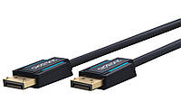 Кабель ClickTronic DisplayPort M M 5.0m v1.4 8K60Hz 19pin D7.3mm OFCu Черный (75.04.0996) BF, код: 8345627