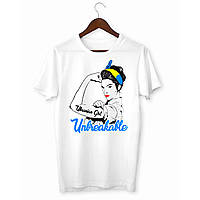 Футболка Арбуз Ukrainian girl Unbreakable S Белый CS, код: 8181240