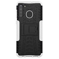 Чехол Armor Case для Samsung Galaxy A21 White TP, код: 7410909