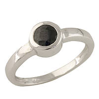 Серебряное кольцо SilverBreeze с натуральным сапфиром (1319345) 17 OB, код: 8022291