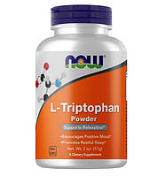 Триптофан NOW Foods L-Tryptophan рowder 57 g 57 servings KB, код: 7576302