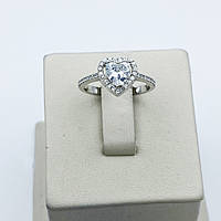 Каблучка срібна з кубічним цирконієм "Серце" 16 1,94 г