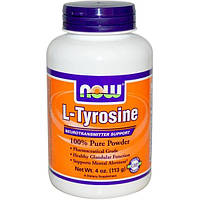 Тирозин NOW Foods L-Tyrosine POWDER 4 OZ 113 g 283 servings PR, код: 7518455