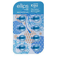 Витамины-масло для волос Сила Лотоса Pure Natura with Blue Lotus Extract Ellips 8 шт UT, код: 8163955