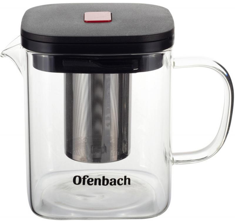 Заварювальний чайник зі знімним ситечком Oxio 1 л DP218679 Ofenbach SC, код: 8383701