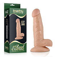 Фаллоимитатор на присоске телесный Lovetoy Real Extreme Dildo AG, код: 7724094