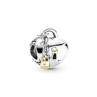 Серебряный шарм Pandora Сердце и замок 799160C01 ES, код: 7361104