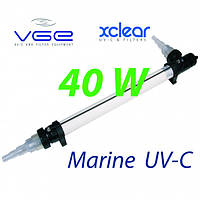 УФ стерилизатор UV-C XClear Marine 40 Вт для морской и соленой воды, Комплект лампы для стерилизации.