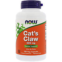 Кошачий коготь (Cat s Claw) Now Foods 500 мг 100 вегетарианских капсул ES, код: 7701320