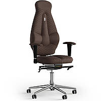 Кресло KULIK SYSTEM GALAXY Ткань с подголовником со строчкой Шоколадный (11-901-WS-MC-0504) TH, код: 1689574