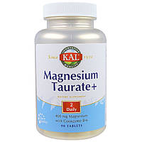 Таурат Магния KAL Magnesium Taurate+ 400 мг 90 таблеток (CAL36975) AG, код: 1826886