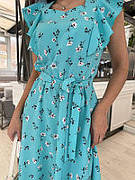 Женское легкое платье из ткани софт-вискоза премиум качества