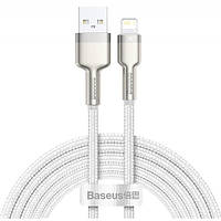 Кабель Baseus Cafule Metal Lightning 2.4A (2m) (white) TP, код: 8327950