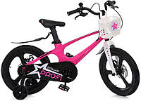 Велосипед дитячий 16 дюймів двоколісний магнієвий Profi MB 161020-2 рожевий