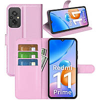 Чехол-книжка Litchie Wallet Xiaomi Redmi 11 Prime 4G Light Pink GR, код: 8130793