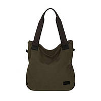 Сумка женская Exodus Leather Canvas Коричневый S2005Ex042 39 Х 35 Х 9 см SC, код: 7453267