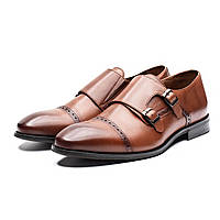 Чоловічі туфлі монки Сандерленд TANNER 41 Коричневі SC, код: 2630814