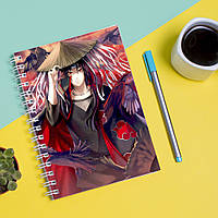 Скетчбук Sketchbook блокнот для рисования с принтом Naruto Наруто Итачи 5 А3 Кавун 48 TP, код: 8301565