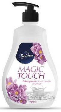 Рідке крем-мило Deluxe Magic Touch Liquid Soap 750 мл з дозатором, фото 1