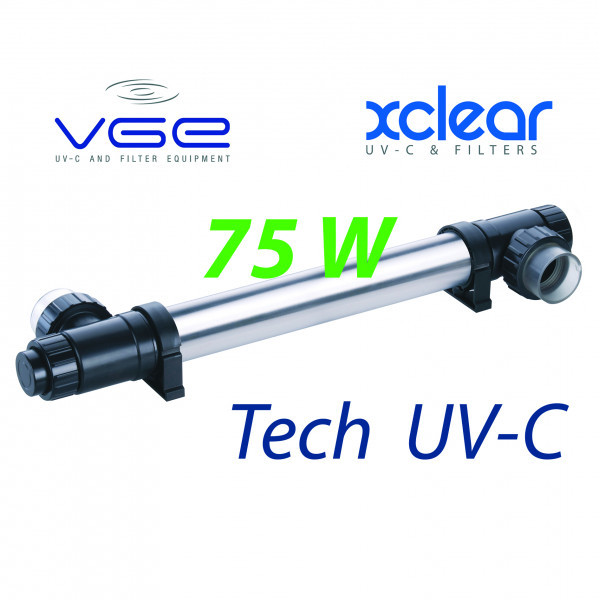 УФ стерилізатор для ставка, УФ лампа для стерилізації ставка UV-C XClear Budget Tech 75 Вт