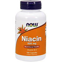 Ниацин NOW Foods Niacin 500 mg 100 Caps TO, код: 7518493