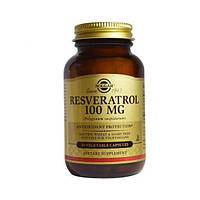 Ресвератрол Solgar Resveratrol 100 mg 60 Veg Caps BX, код: 7597171