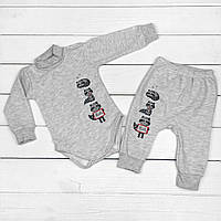 Набор для ребенка от трех месяцев Malena енотики 68 см серый IX, код: 8418140