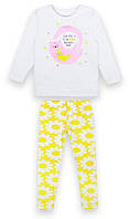 Пижама детская тонкая пижама для девочки GABBI PGD-21-5 Желтый на рост 116 (12796) TN, код: 8454294