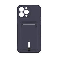 Чехол OtterBox Colorfull Pocket Card iPhone 14 Pro Max Dark blue AG, код: 8216135