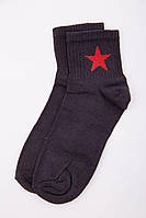 Женские носки черного цвета с принтом 167R404 Ager 36-40 PM, код: 8236491