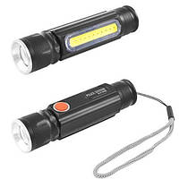 Фонарь ручной Police BL-517 616-T6-COB, Li-Ion акум., магнит, zoom, ЗУ USB DS, код: 8328132