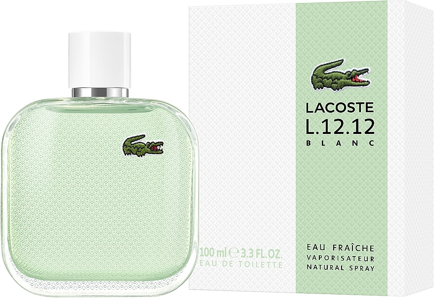 Туалетна вода Lacoste L.12.12 Blanc Eau Fraiche для чоловіків — edt 100 ml