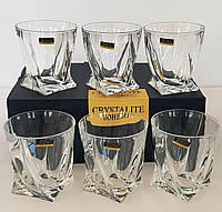 Набор стаканов Bohemia Quadro 340 мл для виски 6 шт 2k936-99A44 340 BOH BX, код: 6600184